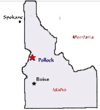 Trick Wood Location Map Of Idaho